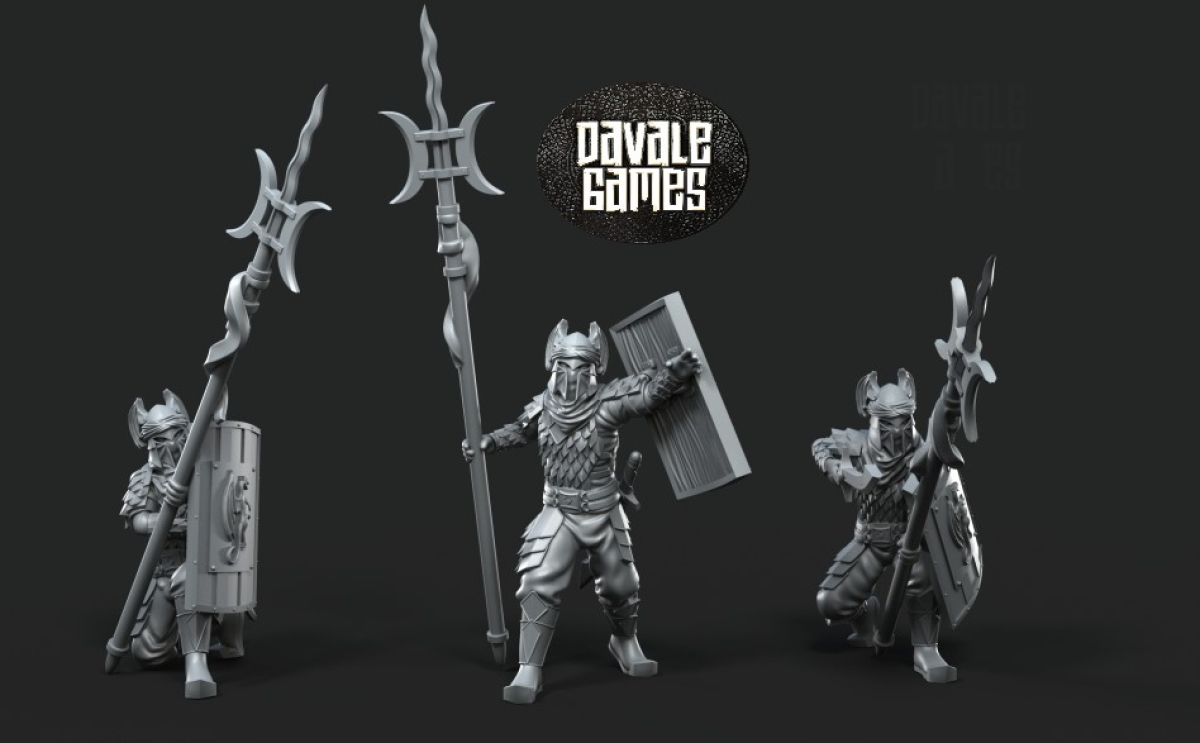 Dragon Army: Long Spear warriors